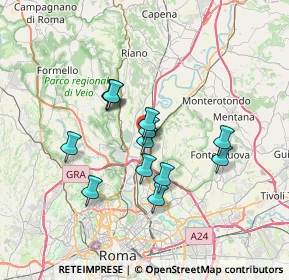 Mappa Via Piombino, 00138 Roma RM, Italia (5.83692)