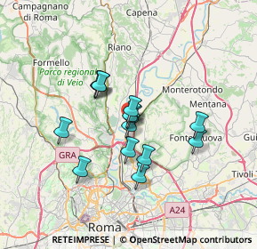 Mappa Via Piombino, 00138 Roma RM, Italia (5.47143)