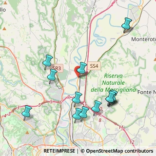 Mappa Raccordo Salario Settebagni 2 SS.4 Km14-895 Oves, 00138 Roma RM, Italia (4.90429)