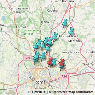 Mappa Via Riva del Fiume, 00138 Roma RM, Italia (5.9665)