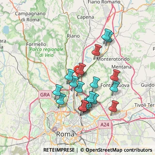 Mappa Via Riva del Fiume, 00138 Roma RM, Italia (7.23421)