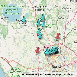 Mappa Via Francesco D'Isa, 00123 Roma RM, Italia (8.4315)