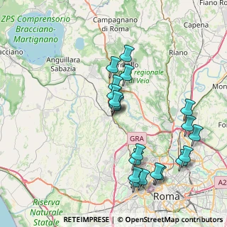 Mappa Via Francesco D'Isa, 00123 Roma RM, Italia (8.576)