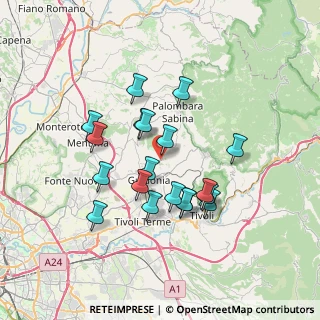 Mappa Via Attilio Palozza, 00012 Guidonia Montecelio RM, Italia (6.54789)