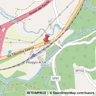 Mappa Strada Statale 5, 134, 00029 Vicovaro, Roma (Lazio)