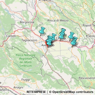 Mappa Via Cerreto, 67051 Avezzano AQ, Italia (9.3425)