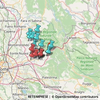 Mappa Vicovaro, 00024 Vicovaro RM, Italia (11.387)