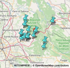 Mappa Via Santa Maria, 00029 Vicovaro RM, Italia (11.59111)