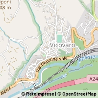 خريطة Vicovaro