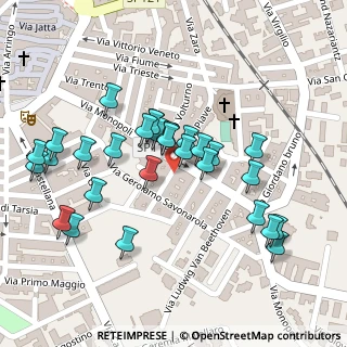 Mappa Via Umberto Giordano, 70014 Conversano BA, Italia (0.12414)