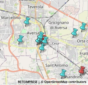 Mappa Presso officina botanica garden center, 81031 Aversa CE, Italia (2.16308)