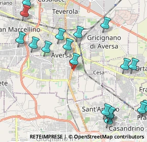 Mappa Via Achille Grandi, 81031 Aversa CE, Italia (2.94556)