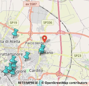 Mappa Via Filippo Turati, 80023 Caivano NA, Italia (3.50091)