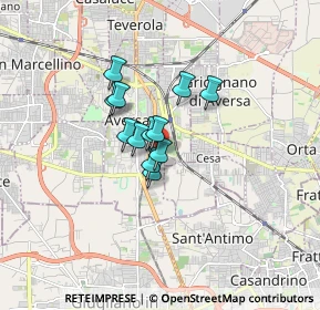 Mappa Via Roberto Ruffilli, 81031 Aversa CE, Italia (1.07167)