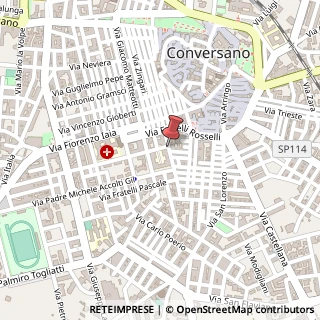 Mappa Via Giuseppe Vavalle, 25, 70014 Conversano, Bari (Puglia)