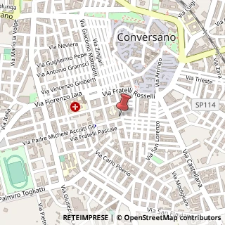 Mappa Via Padre Michele Accolti Gil, 1, 70014 Conversano, Bari (Puglia)
