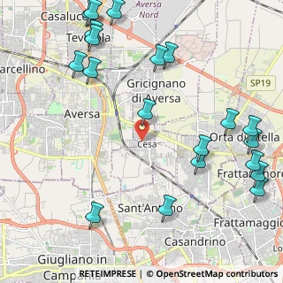 Mappa Via Gioacchino Rossini, 81030 Cesa CE, Italia (3.0745)