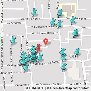 Mappa Via Gioacchino Rossini, 81030 Cesa CE, Italia (0.16)