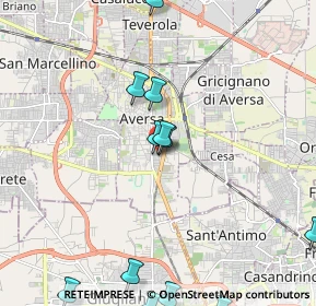 Mappa Via Cesare Abba, 81031 Aversa CE, Italia (2.92538)
