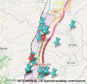 Mappa SS 7 Km 304+200, 83039 Pratola Serra AV, Italia (1.254)