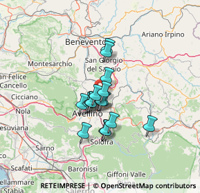 Mappa SS 7 Km 304+200, 83039 Pratola Serra AV, Italia (9.39353)