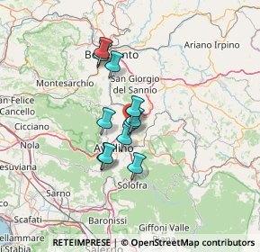 Mappa SS 7 Km 304+200, 83039 Pratola Serra AV, Italia (9.87545)