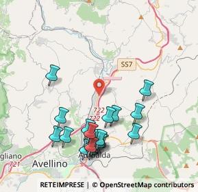 Mappa SS 7 Km 304+200, 83039 Pratola Serra AV, Italia (4.604)