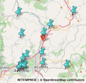 Mappa SS 7 Km 304+200, 83039 Pratola Serra AV, Italia (5.58867)