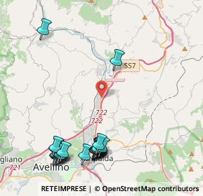 Mappa SS 7 Km 304+200, 83039 Pratola Serra AV, Italia (5.7095)