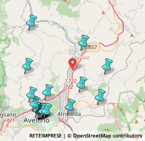 Mappa SS 7 Km 304+200, 83039 Pratola Serra AV, Italia (5.8195)