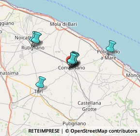 Mappa Via Luigi Cadorna, 70014 Conversano BA, Italia (4.63364)