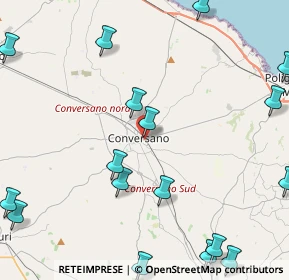 Mappa Via Fiume, 70014 Conversano BA, Italia (6.954)
