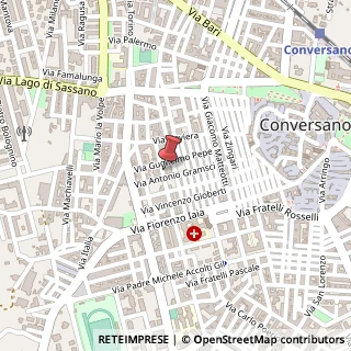 Mappa Via Benedetto Croce, 21, 70014 Conversano, Bari (Puglia)