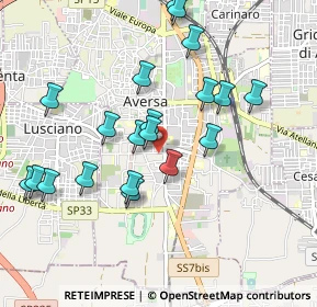 Mappa Via Vincenzo Gemito, 81031 Aversa CE, Italia (1.037)