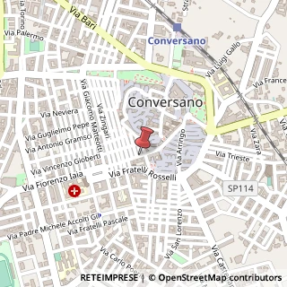 Mappa Via Giuseppe Di Vagno,  16, 70014 Conversano, Bari (Puglia)