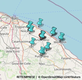 Mappa Piazza XX Settembre, 70014 Conversano BA, Italia (9.436)