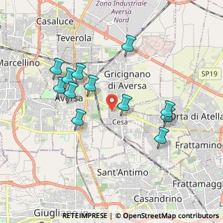 Mappa Via Foscolo, 81030 Cesa CE, Italia (1.95833)