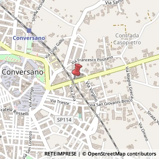 Mappa Via Polignano, 35, 70014 Conversano, Bari (Puglia)