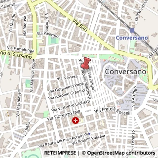 Mappa Via Giacomo Matteotti, 115, 70014 Conversano, Bari (Puglia)
