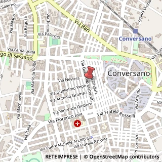 Mappa Via Giacomo Matteotti, 89, 70014 Conversano, Bari (Puglia)