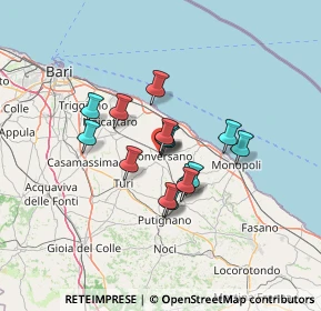 Mappa Via Francesco Paolo Lorusso, 70014 Conversano BA, Italia (10.008)