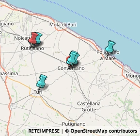 Mappa Via Francesco Paolo Lorusso, 70014 Conversano BA, Italia (6.39143)