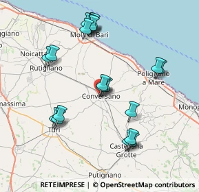 Mappa Via Francesco Paolo Lorusso, 70014 Conversano BA, Italia (8.407)