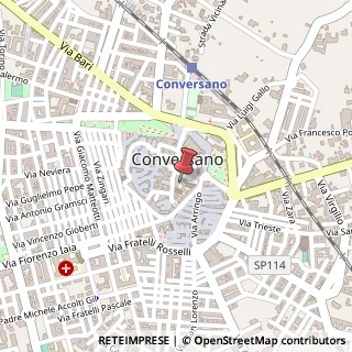 Mappa Via San Benedetto, 18, 70014 Conversano, Bari (Puglia)