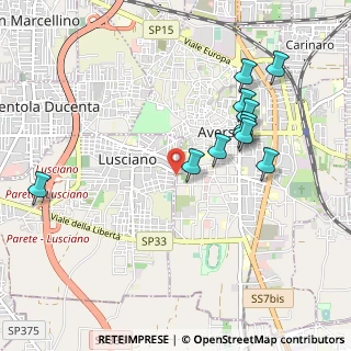 Mappa Via Gioacchino A. Rossini, 81030 Lusciano CE, Italia (1.05818)