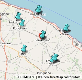 Mappa Via Divisione Aqui, 70014 Conversano BA, Italia (8.9695)