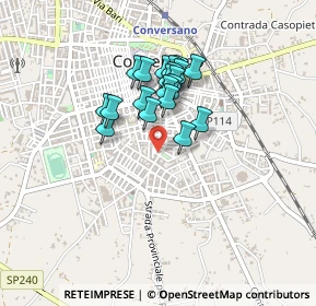 Mappa Via Isidoro Calisto, 70014 Conversano BA, Italia (0.345)