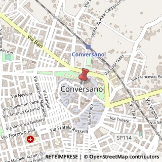 Mappa Piazza della Conciliazione, 11, 70014 Conversano, Bari (Puglia)