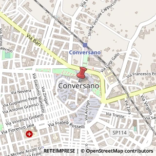 Mappa Piazza conciliazione 1, 70014 Conversano, Bari (Puglia)