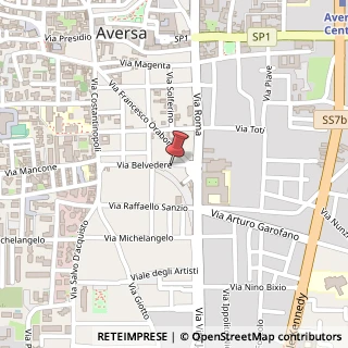 Mappa Via Belvedere, 60, 81031 Aversa, Caserta (Campania)